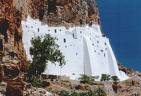 Amorgos: le monastère de Chozoviotissa et le village de Chora