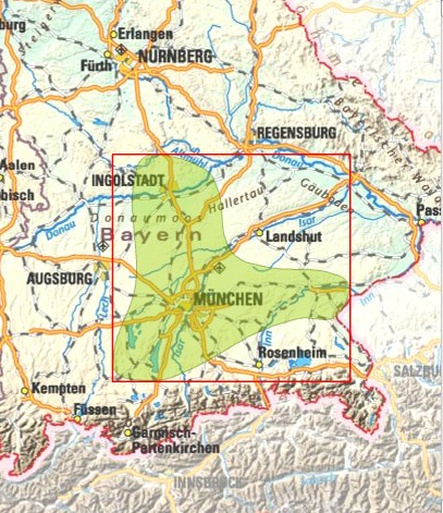 carte haute baviere Haute Baviere : des paysages idylliques et des villages fantastiques