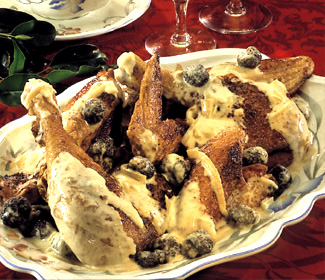Poulet au vin jaune et aux morilles ; délice du Jura (Recette franc comtoise)