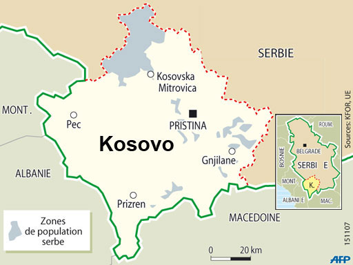 carte kosovo