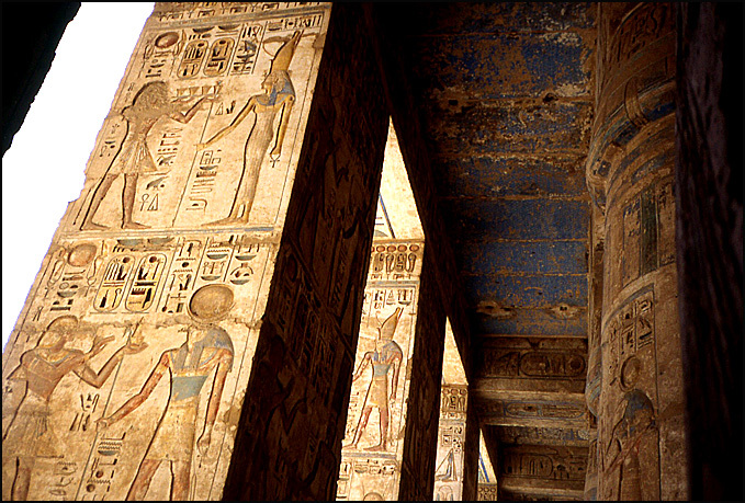 temple Ramsès III couleurs