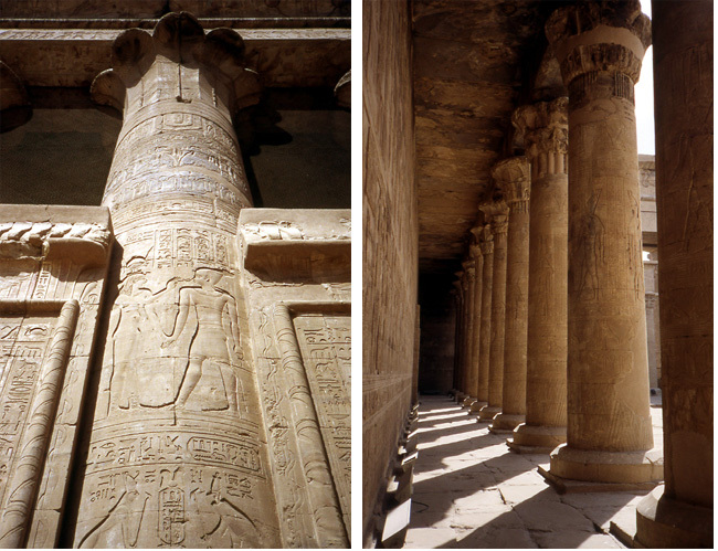 temple edfou colonnes