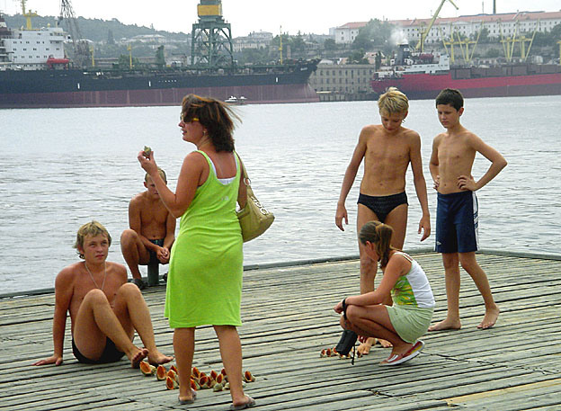 sebastopol gamins russes plongeurs
