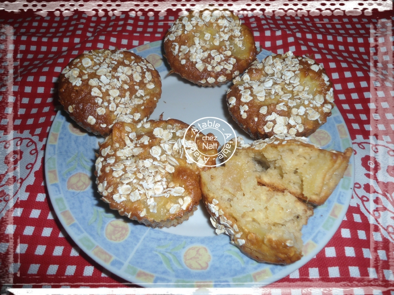 muffins aux pommes et avoine