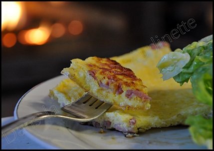 omelette lardon fromage soufflé