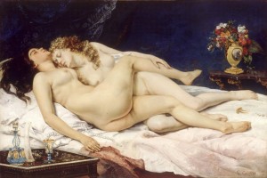 Scène érotique chez Gustave Courbet