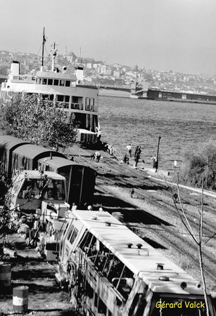 Istanbul noir et blanc gare sirkeci
