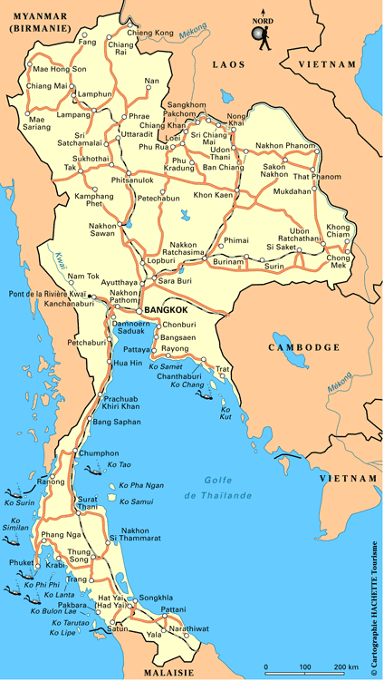 Plan Thaïlande : cliquez sur la carte Thaïlande pour l'agrandir