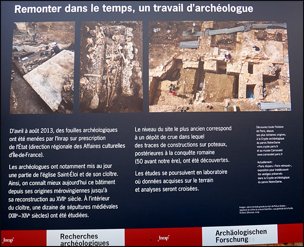 fouilles archeologiques prefecture de police paris