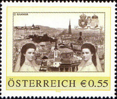 Sissi imperatrice d'autriche timbre philatelie
