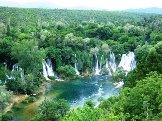 kravice parc des chutes en Bosnie