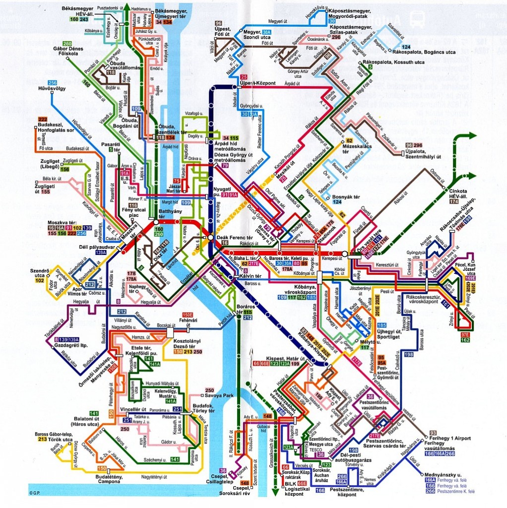 cartes transports publics budapest