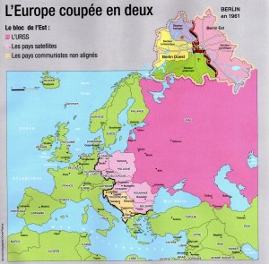 L'Europe coupée en 2 (Document "Ouest-France")