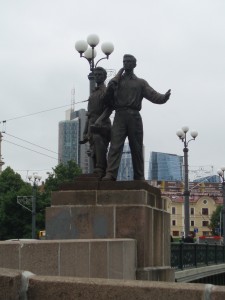 Monument d'inspiration soviétique à Vilnius