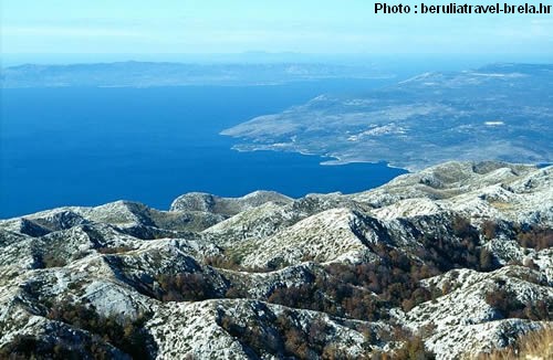 biokovo vue adriatique croatie