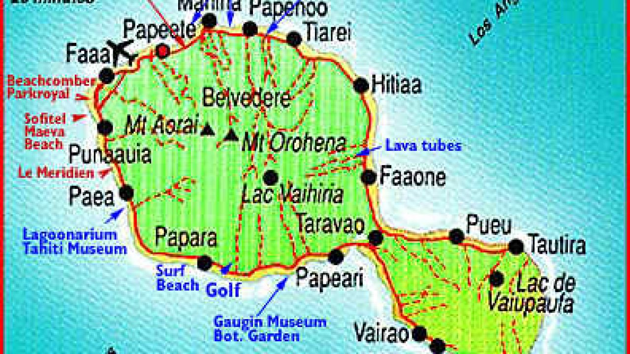 Tahiti Map 1280x720 