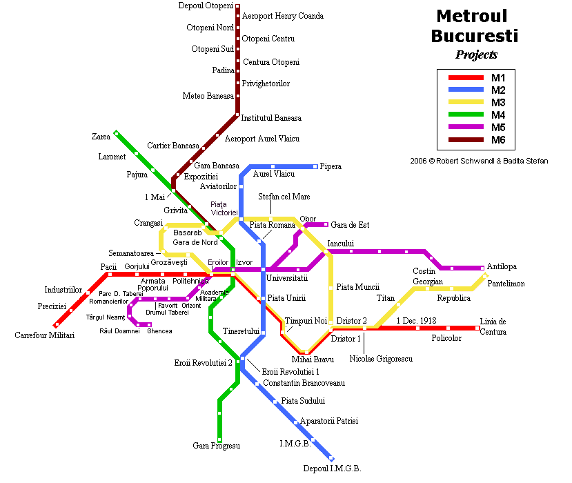 Plan Metro Bucarest 1 