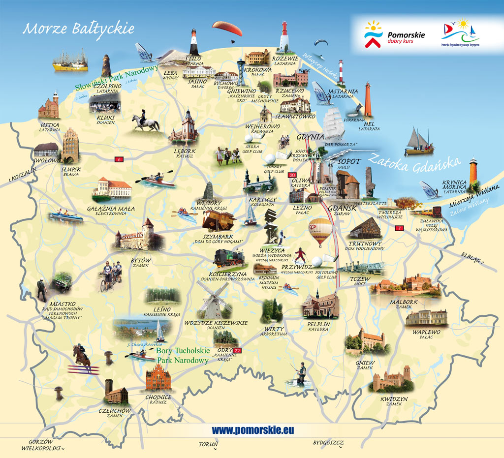 poland tourism map