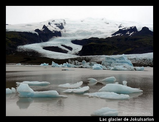 lac glacier de jokulsarlon islande