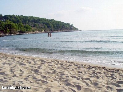 plage de Przina à Lumbarda sur l'île Korcula