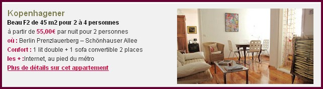 Appartement Berlin logement Kopenhageneger