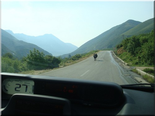Route albanie