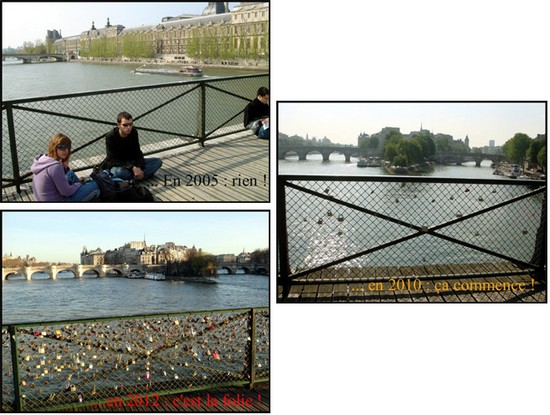 cadenas amoureux ponts paris romantique