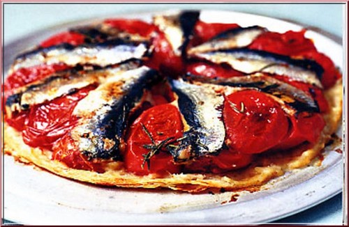 Tarte tomates anchois