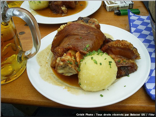 Schweinhaxe jarret porc fete de la biere oktoberfest