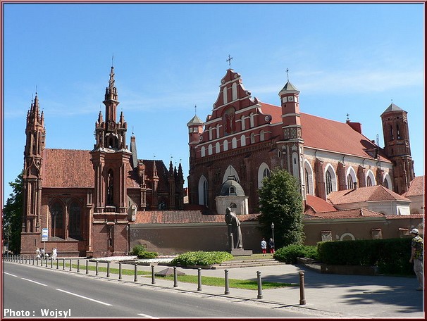 Vilnius Lituanie eglise sainte anne