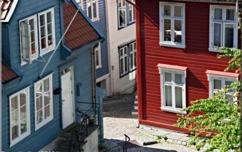 bergen norvege maisons colorees