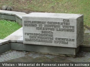 Vilnius Nazisme memorial parnerai