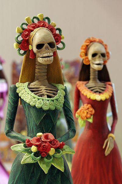 catrinas figurines fete des morts mexique