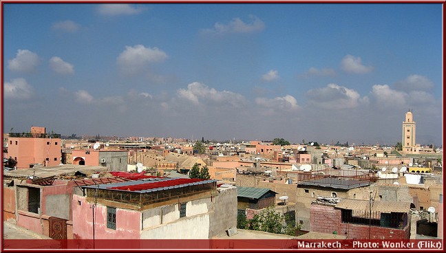 marrakech vue de la vieille ville