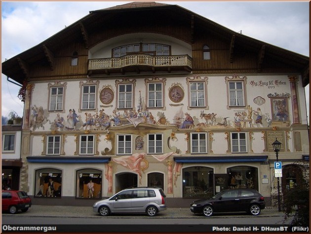 oberammergau facade peinte