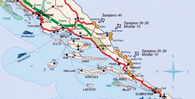 frontieres croatie bosnie dalmatie