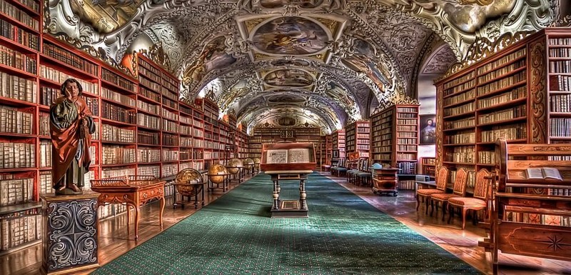 Bibliothèque-du-monastère-de-Strahov-à-Prague