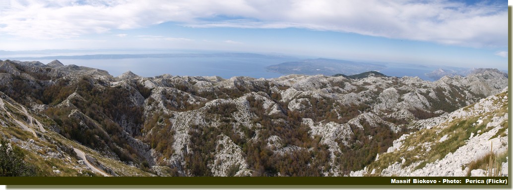 massif Biokovo près de Makarska en Dalmatie Croatie