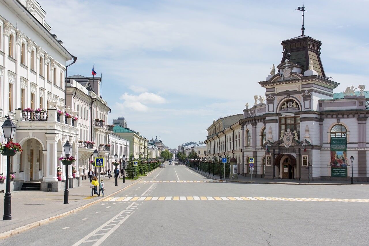 Kazan rue et passage piétons