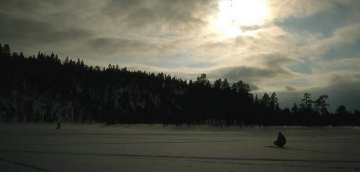 Laponie finlandaise paysage au crépuscule