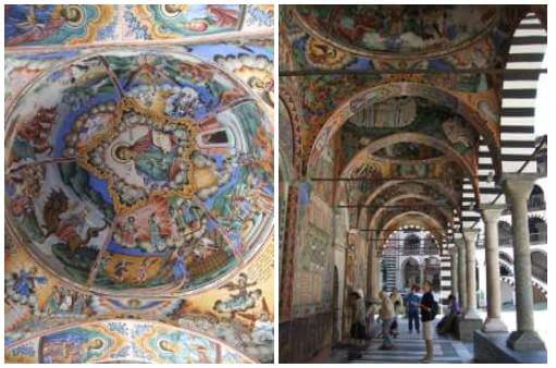Monastère de Rila fresques murales