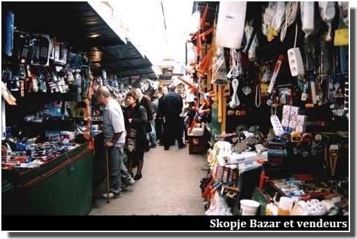 Skopje Bazar vendeurs
