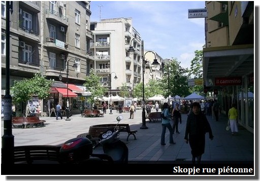 Skopje rue pietonne