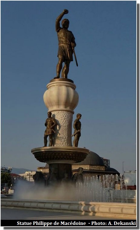 Skopje statue de Philippe de Macédoine