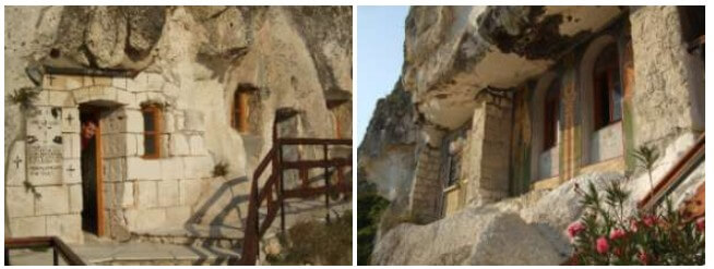 monastère rupestre Basarbovo en Bulgarie
