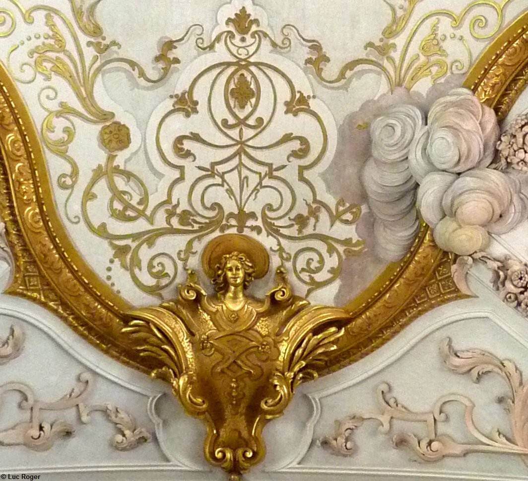 Ange détail du plafond abbaye de Rohr