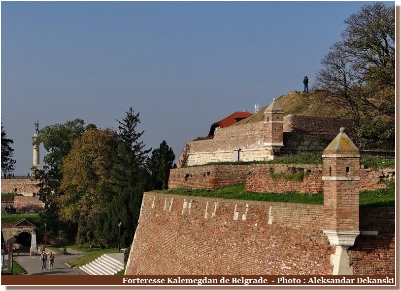 Belgrade rempart de la forteresse Kalemegdan