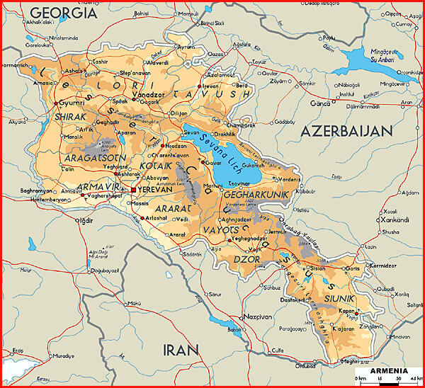 carte Arménie