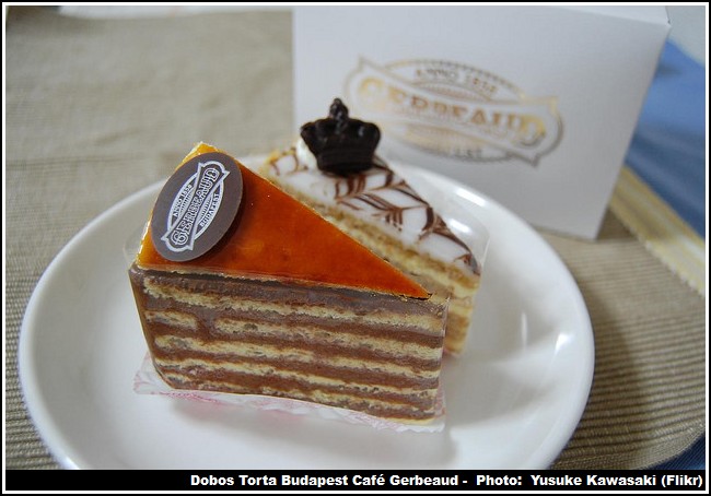 Dobos torta Cafe Gerbeau Budapest