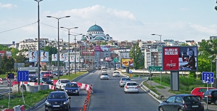 entrée de Belgrade